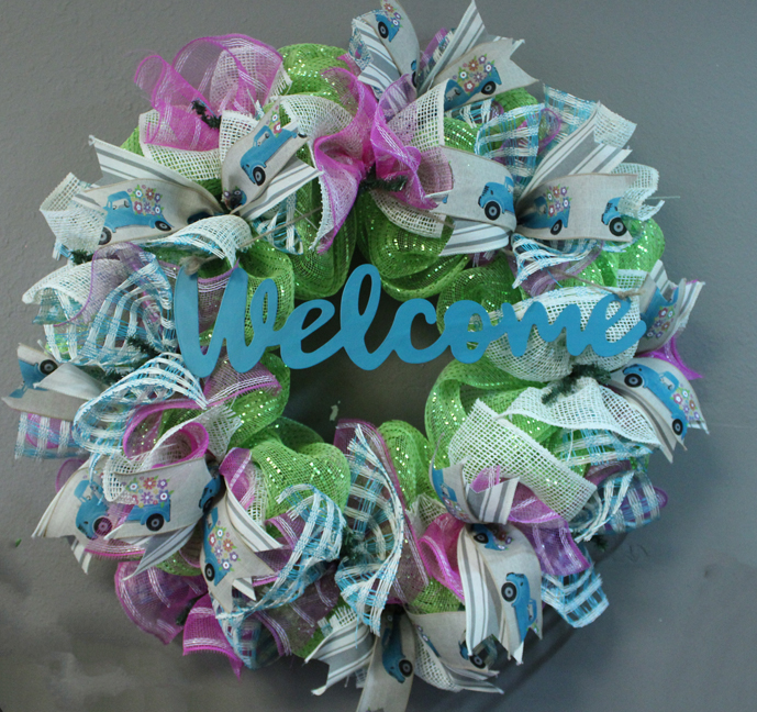 Welsome spring wreath